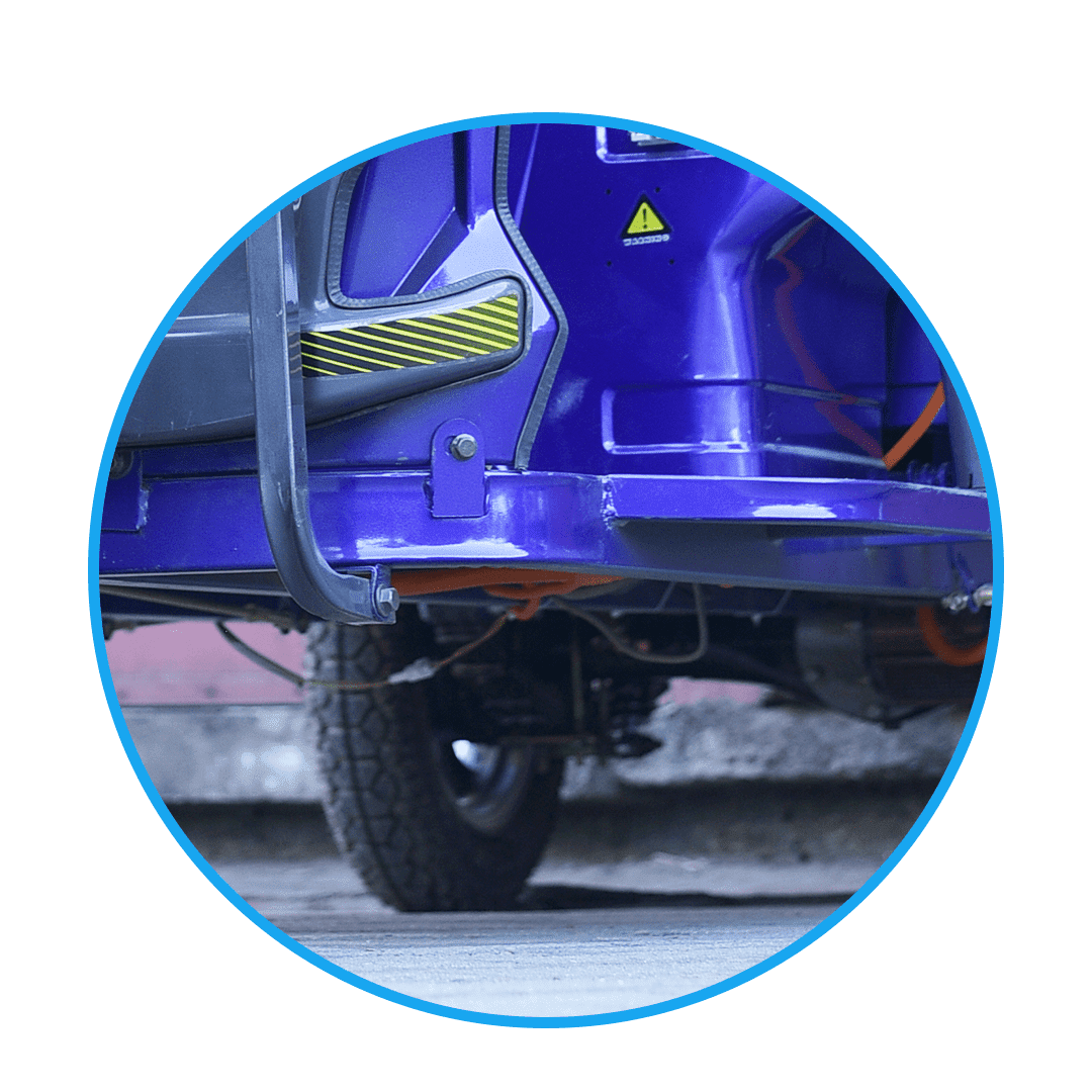 Heavy-duty build Chassis at wynd motors e-rickshaw